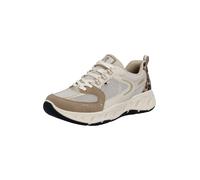 Rieker Baskets basses crème / brocart / noir, Taille 36
