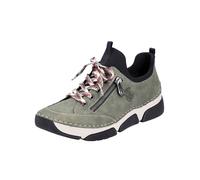 Rieker Baskets basses crème / olive / noir, Taille 39