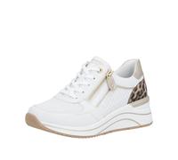 Rieker Baskets Basses D0T10 pour Femme, Blanc, 41 UE