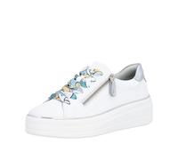 Rieker Baskets Basses D1C06 pour Femme, Blanc, 42 UE