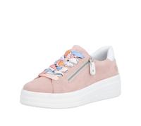 Rieker Baskets Basses D1C06 pour Femme, Rose, 39 EU