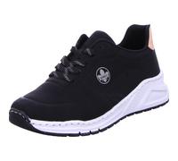Rieker Femme Baskets M4903, Dame Baskets Basses,Semelle intérieure Amovible,Chaussures de Rue,Loisirs,Sport,Noir (Schwarz / 01),39 EU / 6 UK