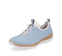 Rieker Baskets Basses N4285 pour Femme - Semelle lâche, Bleu 10., 39 EU