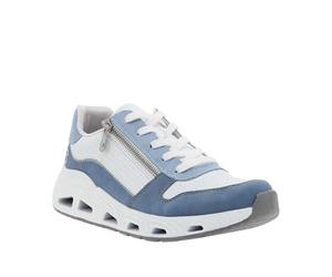 Rieker Baskets Basses N5204 pour Femme, Bleues, Taille 43 UE