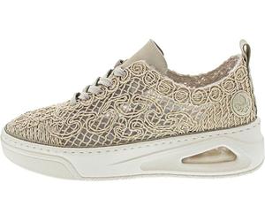 Rieker Baskets Basses N6409 pour Femme, Beige, 41 UE, Beige, 41 EU