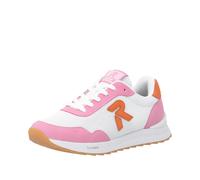 Rieker Baskets basses orange / rose clair / blanc, Taille 39
