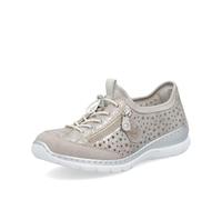 Rieker Baskets basses pour femme L32P6, metallic silver, 9.5 UK