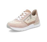 Rieker Baskets basses beige / bleu clair / orange / rose clair, Taille 39
