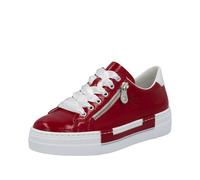 Rieker Baskets basses rouge vif / blanc, Taille 37