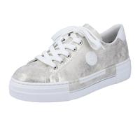 Rieker Baskets Femme À Lacets Plateforme Or Métallique N49W1