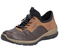 Rieker Baskets Femme Perforées Chaussures À Lacets Patchwork N3294