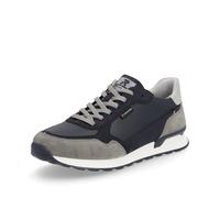 Rieker Baskets Hommes Chaussures Sport Chaussures en Cuir Bleu Gris U0307