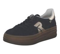 Rieker Baskets - Pacifique en cuir lisse, largeur normale, bleu, 43 EU