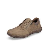 Rieker Baskets pour Homme Mocassins Chaussures à Lacets Basses Cuir Beige 03010
