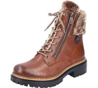 Rieker Femme Bottines 72608, Dame Bottines,Bottillons,fourrée,Bottes,Botte,Demi-Botte,Chaussure de Transition,Marron (Braun / 24),37 EU / 4 UK