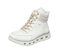 Rieker Bottes à lacets M6010 pour femme, Blanc., 37 EU