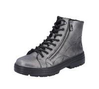 Rieker Bottes à lacets N0031 pour femme - Argenté/platine - Taille 38 EU, Argent platine, 38 EU