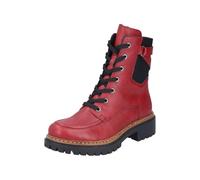 Rieker Bottes à lacets pour femme, rouge, 38 EU