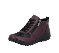 Rieker Femme 59541 Bottes à Lacets, Rouge, 36 EU