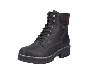 Rieker Bottes à lacets pour femme Y8130 - Noir - Taille 37 EU, Noir, 37 EU