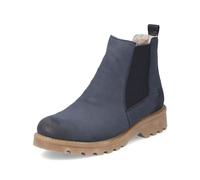 Rieker Damen Chelsea Boot warm featuring Stiefe Stretch Blockabsatz 73250, Taille:41 EU, Couleur:Bleu
