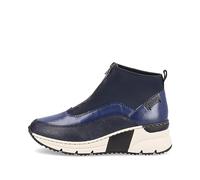 Rieker Bottes courtes N6352 pour femme, bleu, 40 EU Large