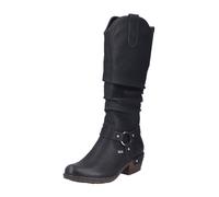 Rieker Femme 93670 Bottes Montantes, Noir, 40 EU
