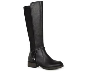 Rieker® - Bottes en cuir noires à talon décroché bas avec un zip côté interne - Taille numeric_41
