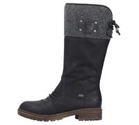 Rieker Bottes gris chiné / noir, Taille 38