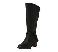 Rieker Femme Bottes 96059, Dame Bottes Classiques,Bottes à Tige Longue,Talon Haut,Sexy,féminin,Noir (Schwarz / 00),38 EU / 5 UK