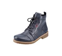 Rieker Femme Bottines 73500, Dame Bottines à Lacets,Chaussure de Transition,Botte,Demi-Botte,Botte à Lacets,Bleu (Blau / 14),37 EU / 4 UK