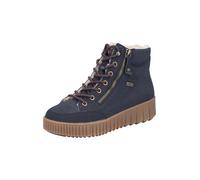 Rieker Bottines à lacets bleu marine, Taille 36
