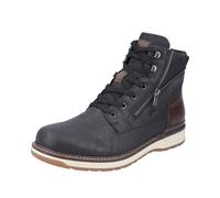 Rieker Bottines à lacets bleu nuit / brun foncé, Taille 44