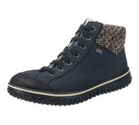 Rieker Bottines à lacets bleu nuit / marron chiné / noir / blanc cassé, Taille 39