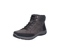 Rieker Bottines à lacets brun foncé / gris chiné / noir, Taille 45