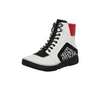 Rieker Bottines à lacets écru / rouge / noir, Taille 37