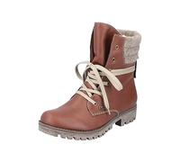 Rieker Bottines à lacets pour femme, Bois brun rouge 25, 40 EU