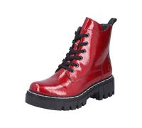Rieker Bottines de motard pour femme 74020 Rouge Taille 37 EU