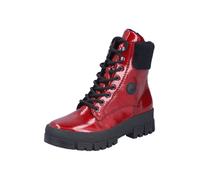 Rieker Bottines à lacets rouge / noir, Taille 39