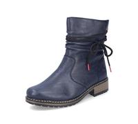 Rieker Bottines Biker pour femme Z68M1, Femmes Bottines, Bleu 14., 37 EU