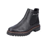 Rieker Bottines Chelsea 52054 pour femme, Noir, 39 EU