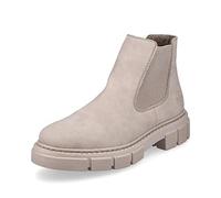 Rieker Femme Bottines M3854, Dame Bottines Chelsea,Demi-Bottes,Bottines,Bottes de Glisse,Plat,Beige (Beige / 62),41 EU / 7.5 UK