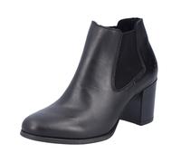 Rieker Bottines Chelsea Pour Femmes À Talon En Cuir Avec Fermeture Éclair 50194