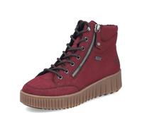 Rieker® - Bottines FEMME bordeaux et à lacets et zip latéral - Taille numeric_40