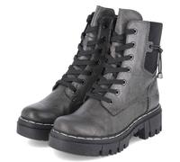 Rieker Femme 74031 Bottes de Motard, Gris, 42 EU