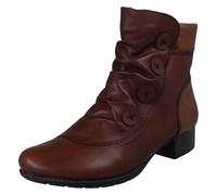 Rieker Bottines décontractées à talon carré pour femme 78659, marron, 38 EU