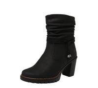 Rieker Femme Bottines Y2591, Dame Bottines,Bottillons,Chaussure de Transition,Chaussure d'hiver,Bottes,Botte,Demi-Botte,Noir (Schwarz / 01),40 EU / 6.5 UK