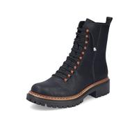 Rieker® - Bottines noires à talon décroché bas avec un zip et des lacets ronds élastiqués - Taille numeric_38