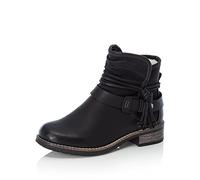 Rieker Bottines Femme 94689 – Bottillon plat noir – Taille 39 EU / 6 UK