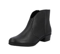 Rieker Bottines Pour Femmes Courtes Noires Cowboy Boots Avec Talon Large Y0754